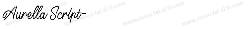 Aurella Script字体转换
